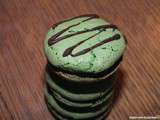 Macarons menthe-chocolat