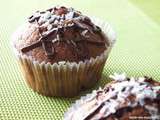 Muffins chocolat-noix de coco