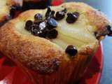 Muffins poire-chocolat