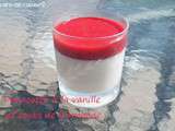 Panna cotta vanille-framboises