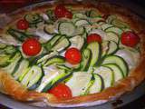 Tarte courgette-chèvre-tomate