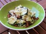 Risotto aux courgettes et lardons