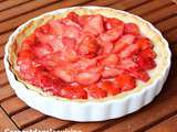 Tarte sucrée aux fraises