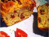 Cake aux tomates sechees et coeurs d'artichaut