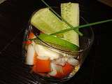 Verrine fraîcheur torti/surimi