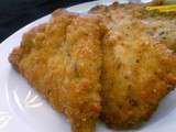 Escalopes de veau panées aux amandes, parmesan et origan