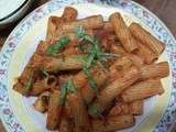 Rigatoni sauce tomate! Publié par Pitou