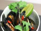 Battle food #19 Moules au curry rouge et lait de coco