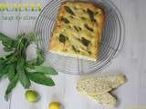 Focaccia à la sauge et au citron