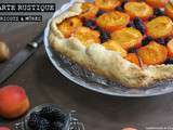 Tarte rustique aux abricots et mûres