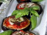 Aubergines grillées façon mini pizza