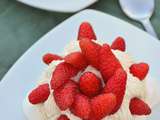 Pavlova aux fraises