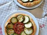 Pizza tomate et courgette