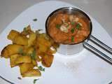 Butter chicken et pommes de terre épicées