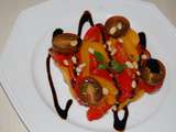 Salade poivrons et tomates