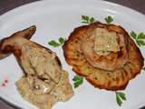 Tournedos de veau sauce aux cèpes