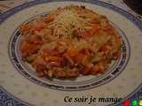 Risotto aux légumes et aux lardons