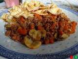 Sauté de boeuf haché aux légumes