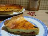 Tarte au fromage blanc, baies de goji, rhum et citron