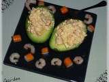 Avocat aux crevettes et surimi