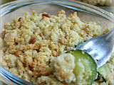 Crumble de courgettes