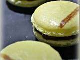 Macarons banane, chocolat