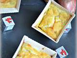 Mini-clafoutis apéricubes et échalotes Prince de Bretagne