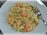 Risotto aux crevettes au curry