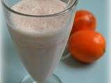 Smoothie orange sanguine et lait de coco