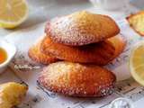 Madeleines au miel et zestes de citron