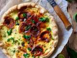 Tarte aux poireaux et fromage de chèvre