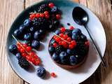 Tartelettes au chocolat et fruits des bois