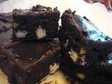 Guinness Chocolate brownies & white chocolate-pistachio