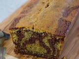 Cake marbré thé matcha et chocolat