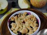 Crumble pommes myrtilles