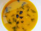 Soupe de carottes, gingembre, nori