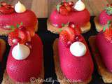 Entremets fraise-yaourt individuel