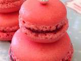 Macaron religieuse rose framboise