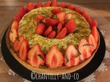 Tarte aux fraises crème brûlée basilic