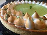 Tarte citron vert gelée de basilic