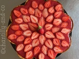 Tarte fleur aux fraises