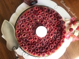 Tarte framboise-rose