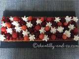 Tarte framboises fruits rouges