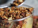 Crumble aux 3 pommes & au granola