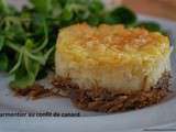 Parmentier au confit de canard