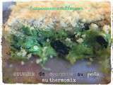 Crumble de courgette au pesto au thermomix