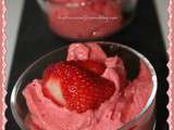 Glace au fruit express au thermomix (fraise)