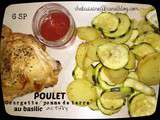 Poulet et ses courgettes/pommes de terre au basilic à l'Actifry