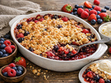 Crumble au fruit rouge
