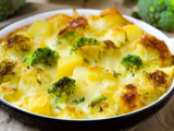 Gratin de chou-fleur, brocoli et pommes de terre